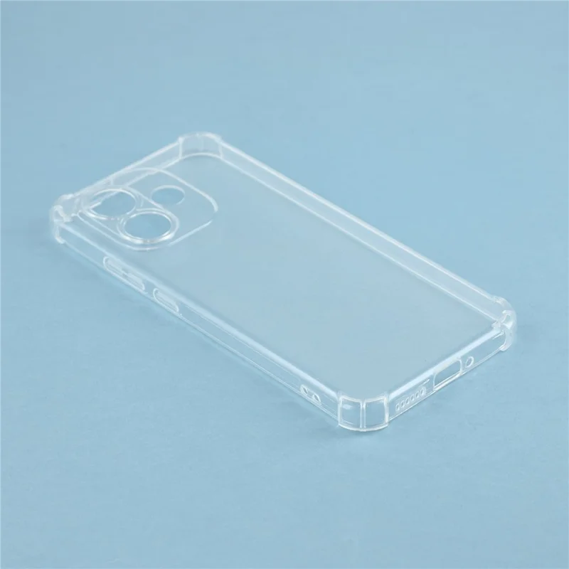 For Xiaomi Redmi Note 17 Pro 5G TPU Case forstærkede hjørner stødfast telefonbeskyttelse - Transparent