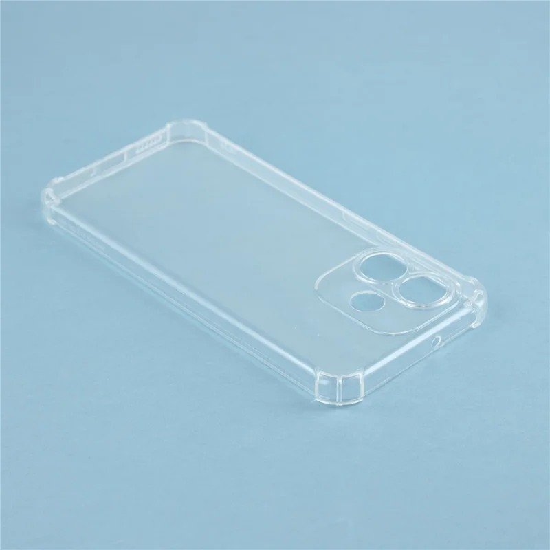 For Xiaomi Redmi Note 17 Pro 5G TPU Case forstærkede hjørner stødfast telefonbeskyttelse - Transparent