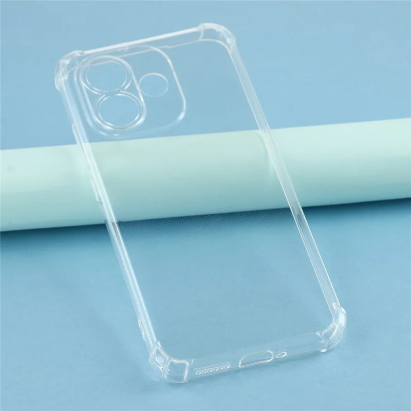For Xiaomi Redmi Note 17 Pro 5G TPU Case forstærkede hjørner stødfast telefonbeskyttelse - Transparent