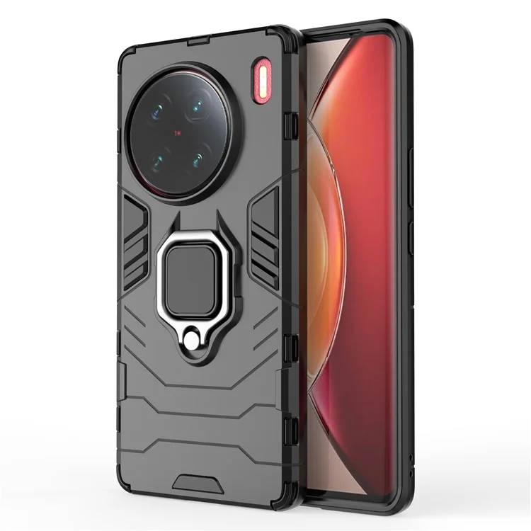 Case de Teléfonos Celulares Para Vivo X90 Pro + 5G, PC Hard PC Hard Anti-scratch PC + TPU Soft TPU Soft Cover - Negro
