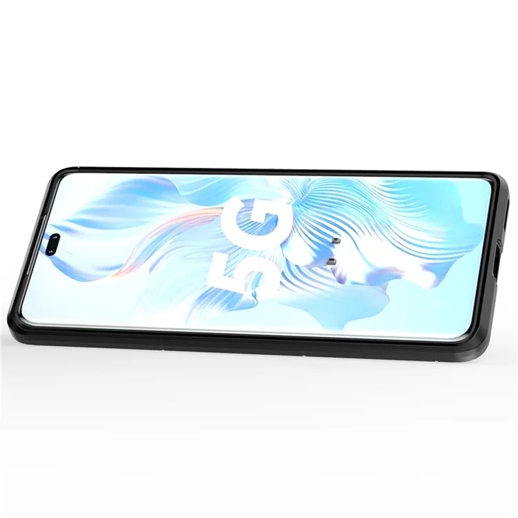 Custodia Per Telefono Kickstand Per Honor 80 Pro 5G, PC Hard + Coperchio di Protectivo Succhio - Nero