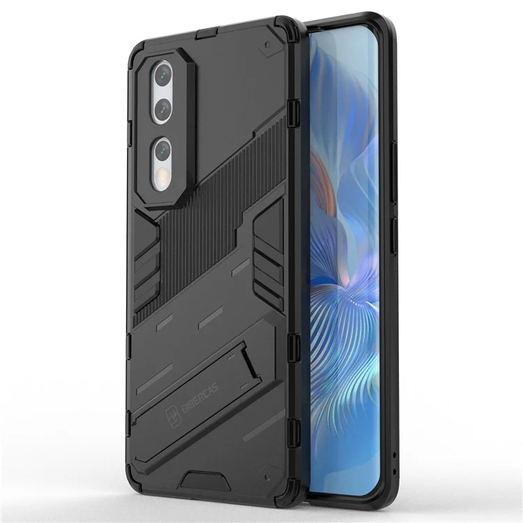 Port Tpu Soft TPU TPU Cover Para Honor 80 5G, Estuche Posterior a Prueba de Caída de Kickstand - Negro