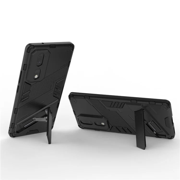Port Tpu Soft TPU TPU Cover Para Honor 80 5G, Estuche Posterior a Prueba de Caída de Kickstand - Negro