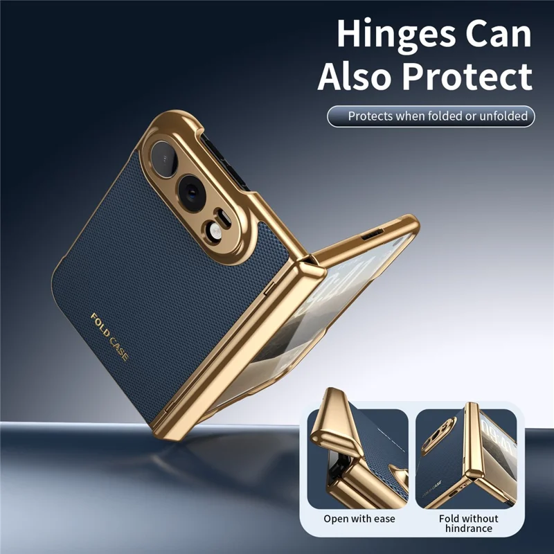 For iPhone Duo Case PU Leather Coated PC Phone Cover with Tempered Glass Screen Protector - Blue