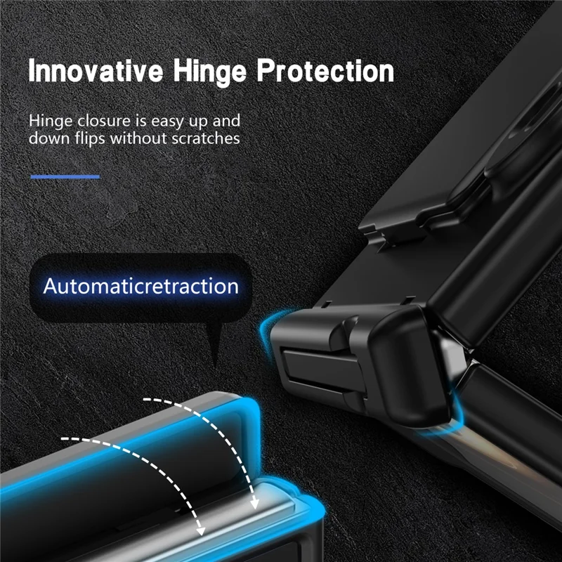 For iPhone Duo Case Hard PC Phone Cover with Card Holder Screen Protector - Black
