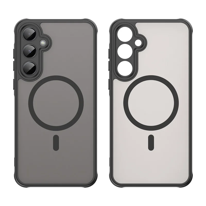 Bulk Purchasing for Samsung Galaxy A55 5G Magnetic Case Anti Drop Matte PC + TPU Phone Cover - Black