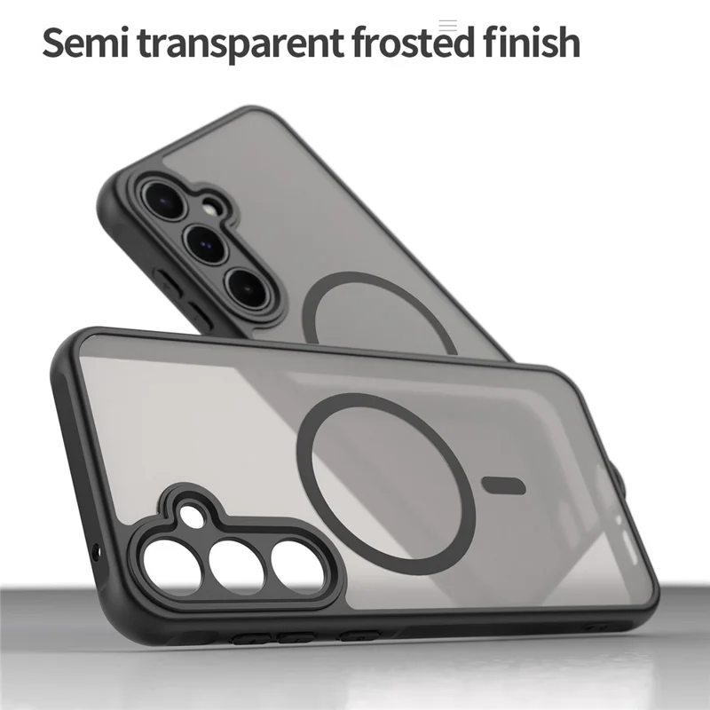 Bulk Purchasing for Samsung Galaxy A55 5G Magnetic Case Anti Drop Matte PC + TPU Phone Cover - Black