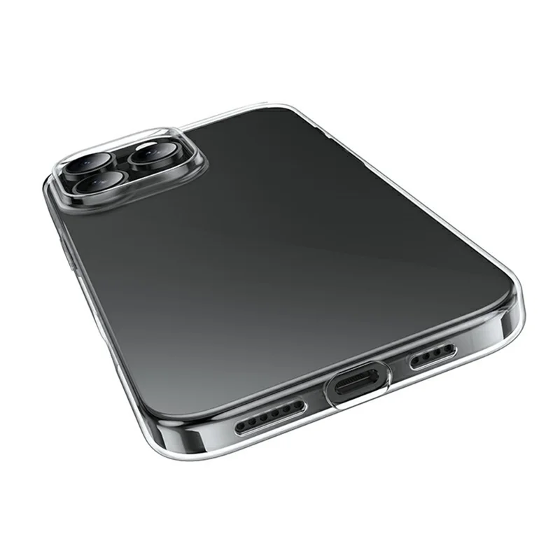 HOCO pour iPhone 16 Pro Max Coque Transparente en TPU Souple de Protection - Transparent