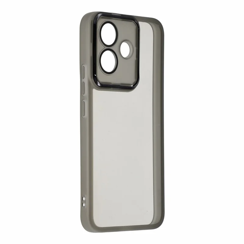 Cover per Xiaomi Redmi Note 17 Pro 5G con Telaio della Fotocamera Elettroplaccato, Custodia in TPU - Nero Trasparente