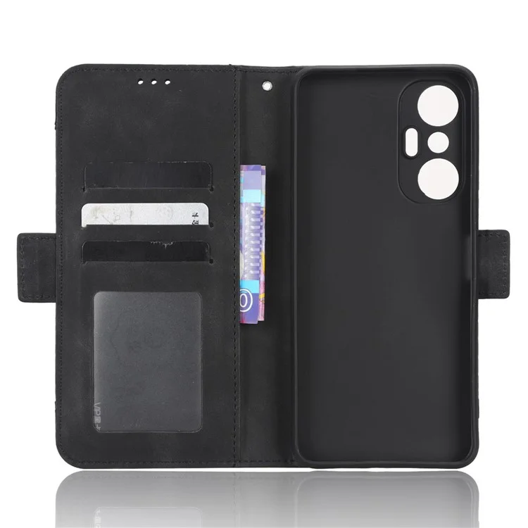 Case de Téléphone Anti-chute Pour Infinix Hot 20S 4G / Portefeuille en Cuir X6827 pu Stand Magnetic Flip Smartphone Cover Avec Plusieurs Emplacements de Carte - le Noir