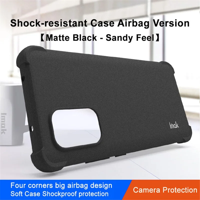 IMAK For Nokia X30 5G Matte Surface Phone Cover Soft TPU Four Corners Airbag Shockproof Mobile Phone Case - Black