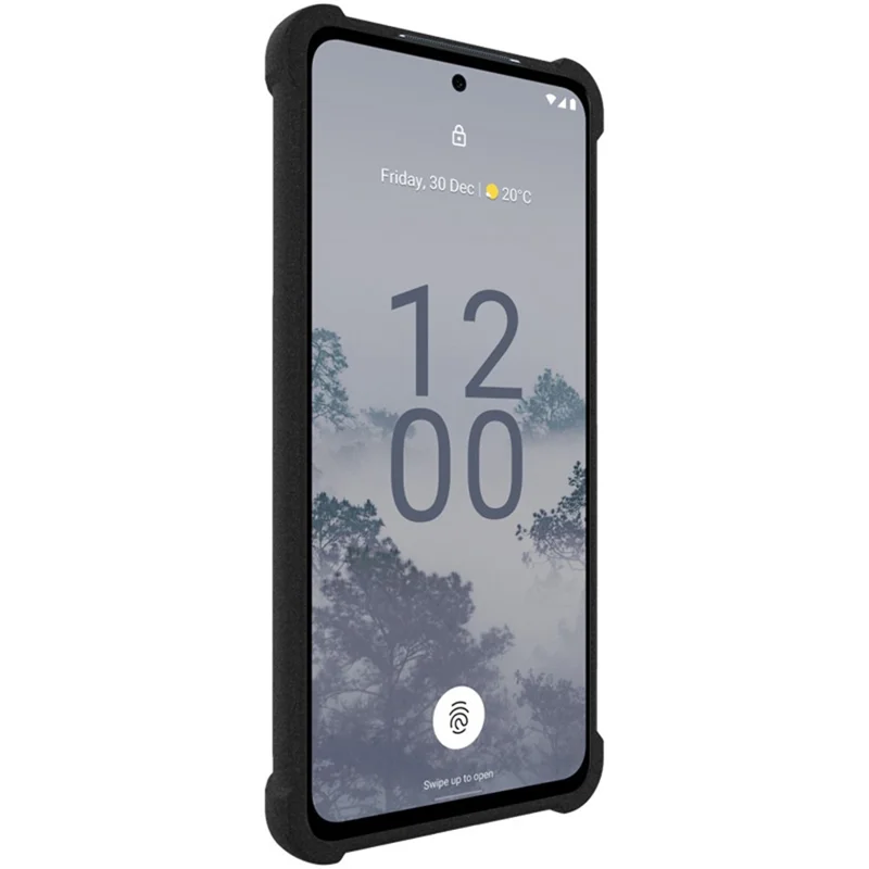 IMAK For Nokia X30 5G Matte Surface Phone Cover Soft TPU Four Corners Airbag Shockproof Mobile Phone Case - Black
