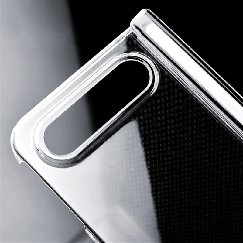 Чехол для Xiaomi 18 Fold с двойной осью, прозрачный глянцевый чехол для складного телефона с УФ-обработкой