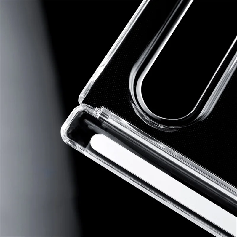 For Xiaomi 18 Fold Case Single Hinge UV Glossy Clear PC Phone Cover - Transparent