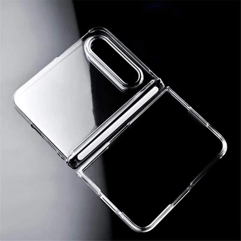 For Xiaomi 18 Fold Case Single Hinge UV Glossy Clear PC Phone Cover - Transparent
