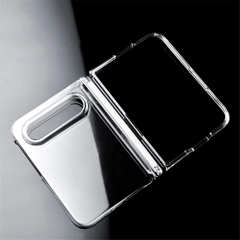 For Xiaomi 18 Fold Case Single Hinge UV Glossy Clear PC Phone Cover - Transparent