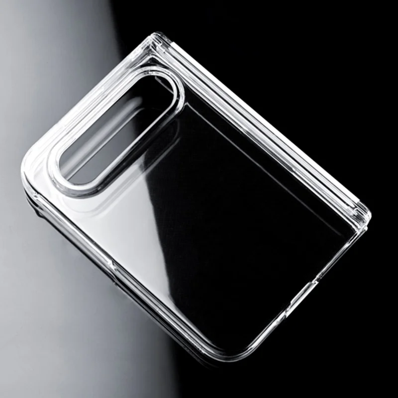 For Xiaomi 18 Fold Case Single Hinge UV Glossy Clear PC Phone Cover - Transparent