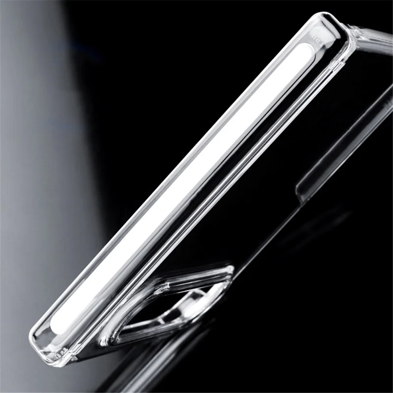 For Xiaomi 18 Fold Case Single Hinge UV Glossy Clear PC Phone Cover - Transparent