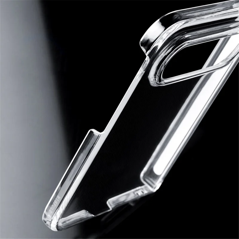 For Xiaomi 18 Fold Case Single Hinge UV Glossy Clear PC Phone Cover - Transparent