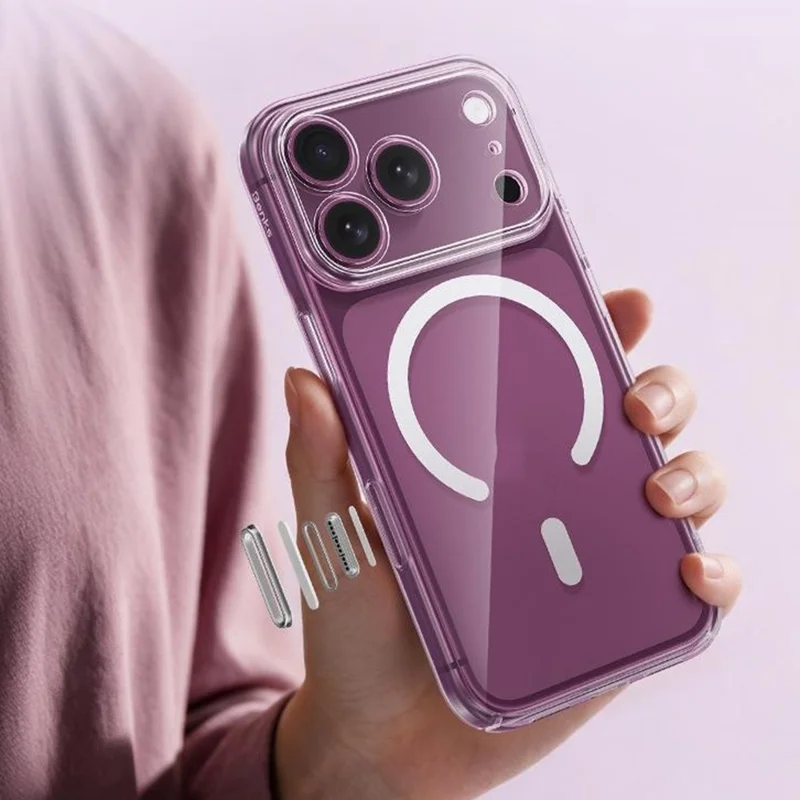BENKS for iPhone 18 Pro Max / 17 Pro Max Magnetic Case Ultra Thin Clear PC Phone Cover - Transparent