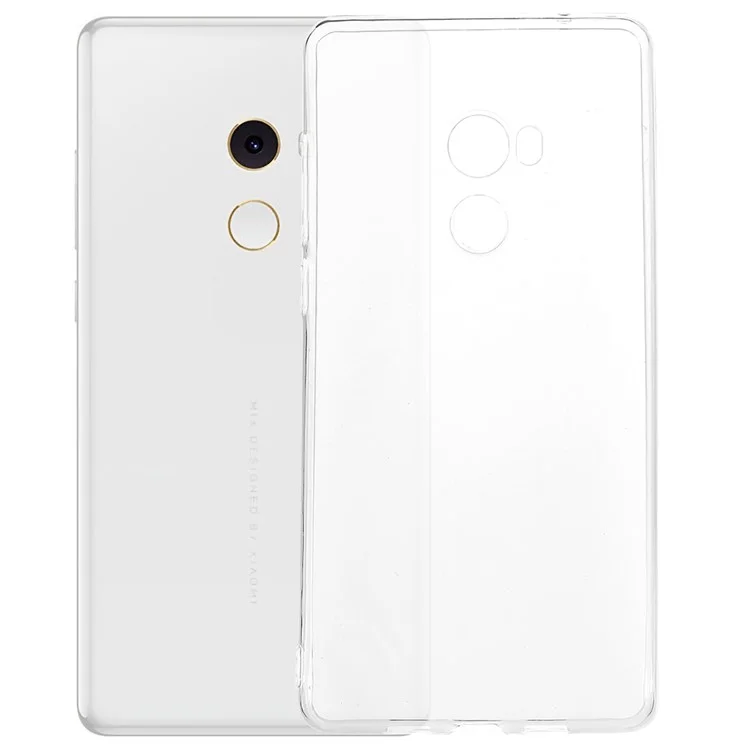 For Xiaomi Mi Mix 2 Soft TPU Clear Cover Slim Anti-Scratch Protective Phone Case