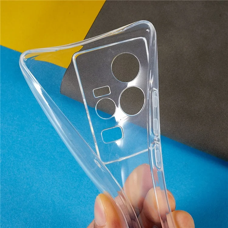 Pour Vivo Iqoo 11 5g Slim Soft TPU TPU Appeciage Antiscratch Thelle Coble Cover Anti-yeum