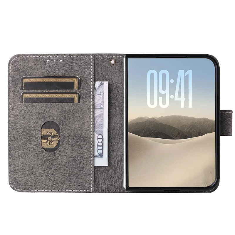 For iPhone Duo Case RFID-blokerende PU-læder telefonbeskyttelse med lynlås - Sort