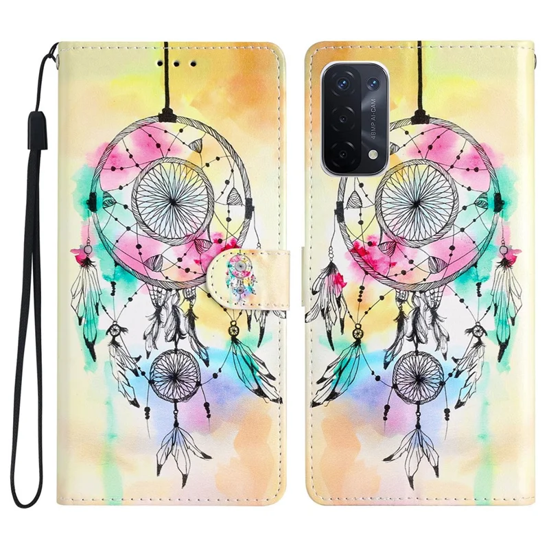 Для Oppo A54 5G / A74 5G / A94 5G Pattern Print - Ветрный Звонок