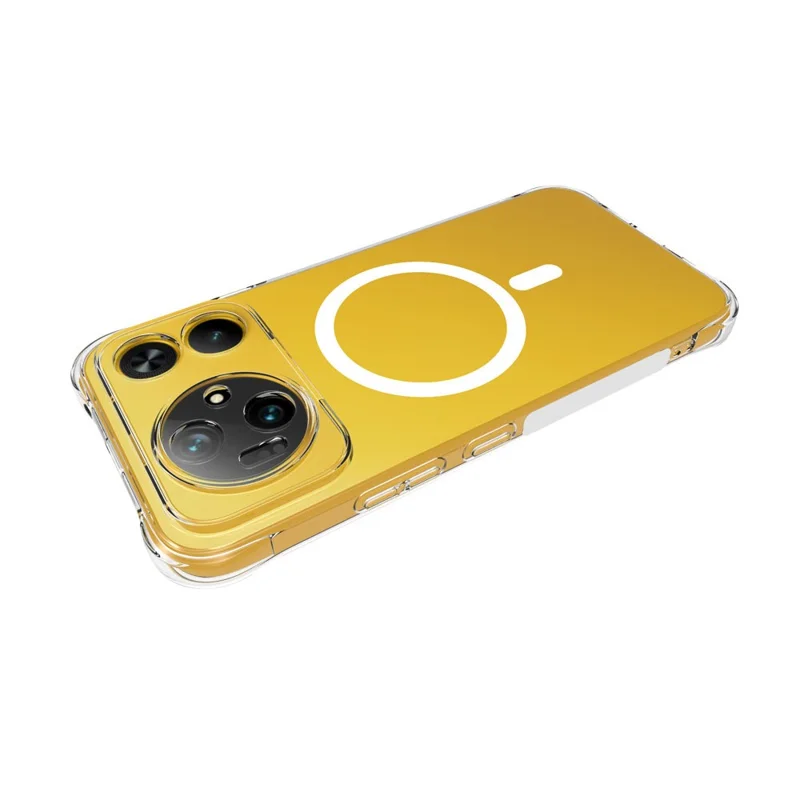 For Honor Magic9 Super Edition 5G Magnetic Case TPU Anti-drop Phone Back Cover - Transparent