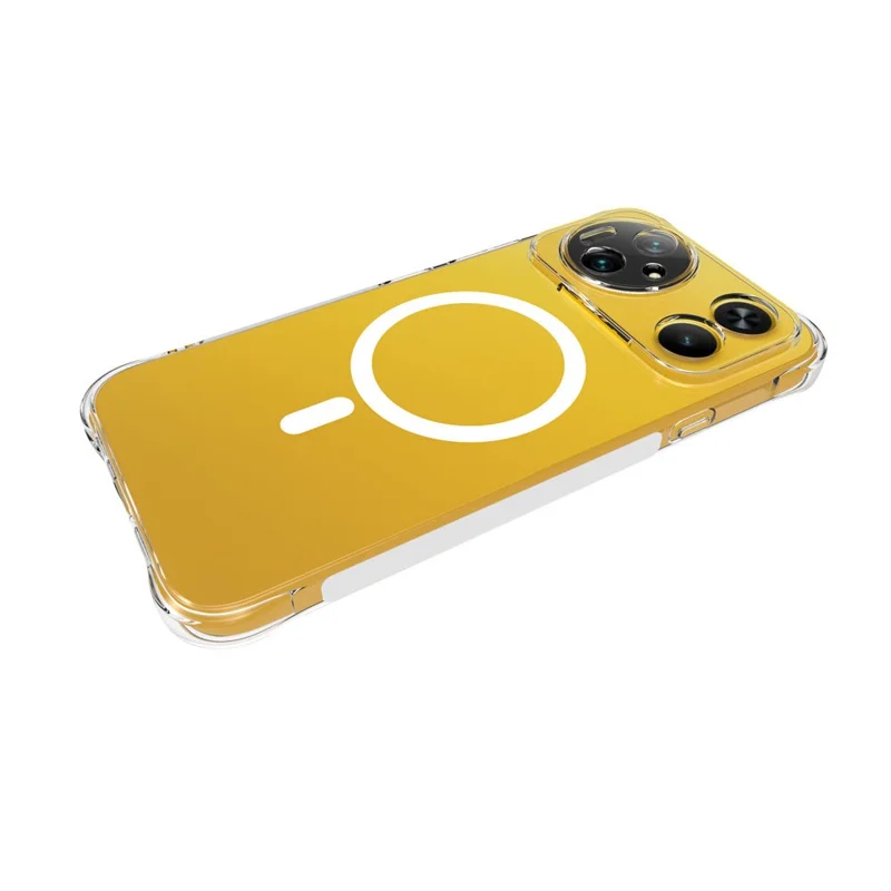 For Honor Magic9 Super Edition 5G Magnetic Case TPU Anti-drop Phone Back Cover - Transparent
