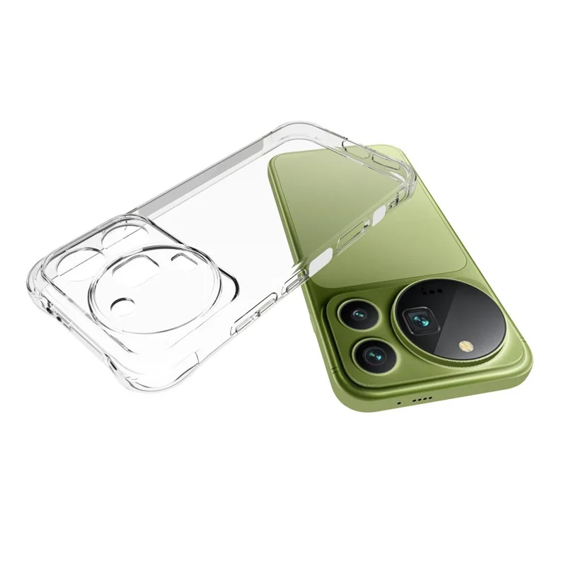 Capa TPU para Honor Magic9 Pro Max 5G, Capa Transparente Anti-derrapante e à Prova de Quedas - Transparente