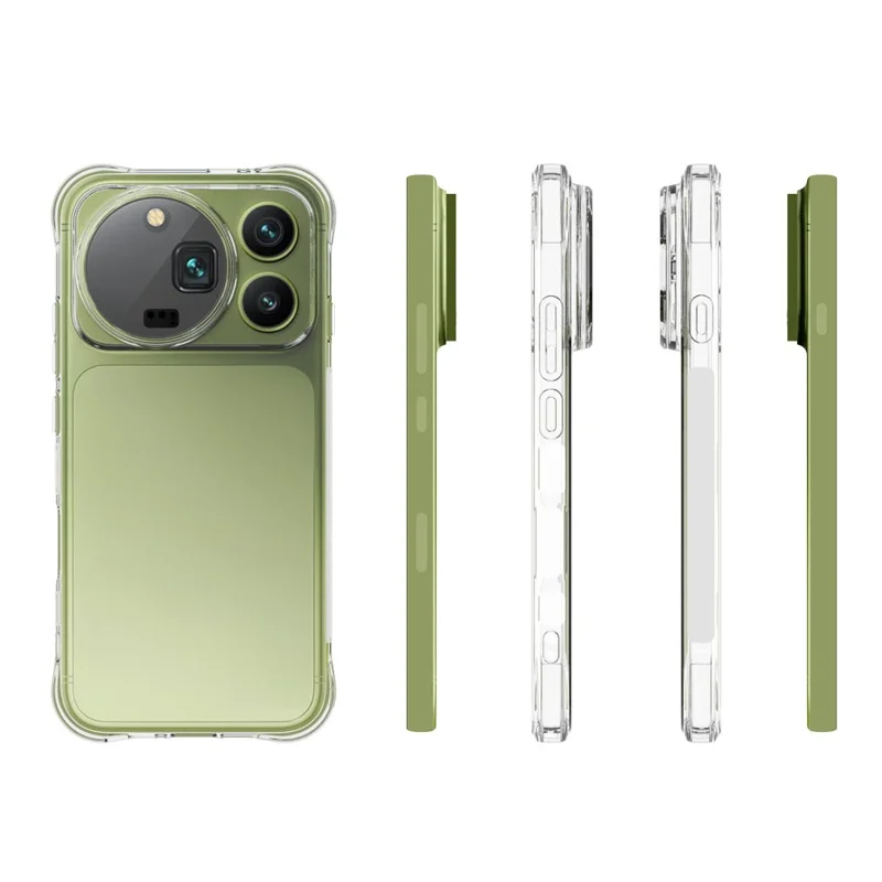 Capa TPU para Honor Magic9 Pro Max 5G, Capa Transparente Anti-derrapante e à Prova de Quedas - Transparente