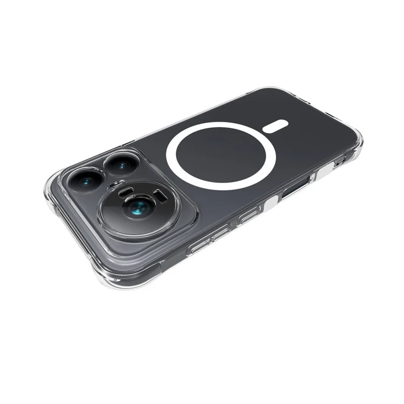 Groothandelaar Voor Honor Magic9 5G Magnetische Hoes TPU Anti-val Telefoon Achterkant - Transparant