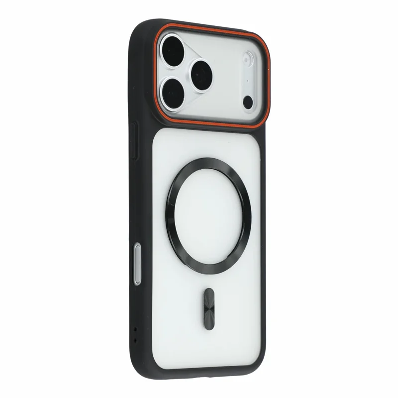 For iPhone 18 Pro Max / 17 Pro Max Case Frosted PC Back Protective Phone Cover - Black