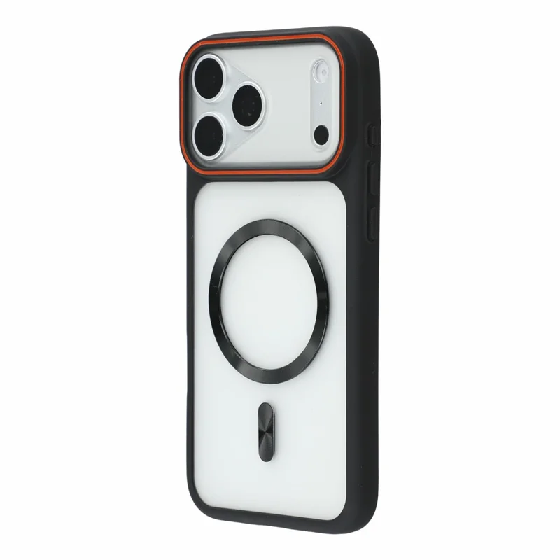 For iPhone 18 Pro Max / 17 Pro Max Case Frosted PC Back Protective Phone Cover - Black