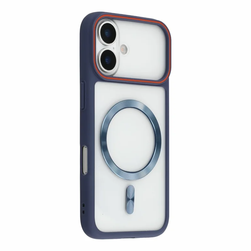 For iPhone 17 Case Frosted PC Back Protective Phone Cover - Blue