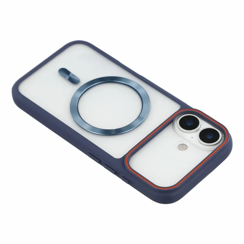 For iPhone 17 Case Frosted PC Back Protective Phone Cover - Blue