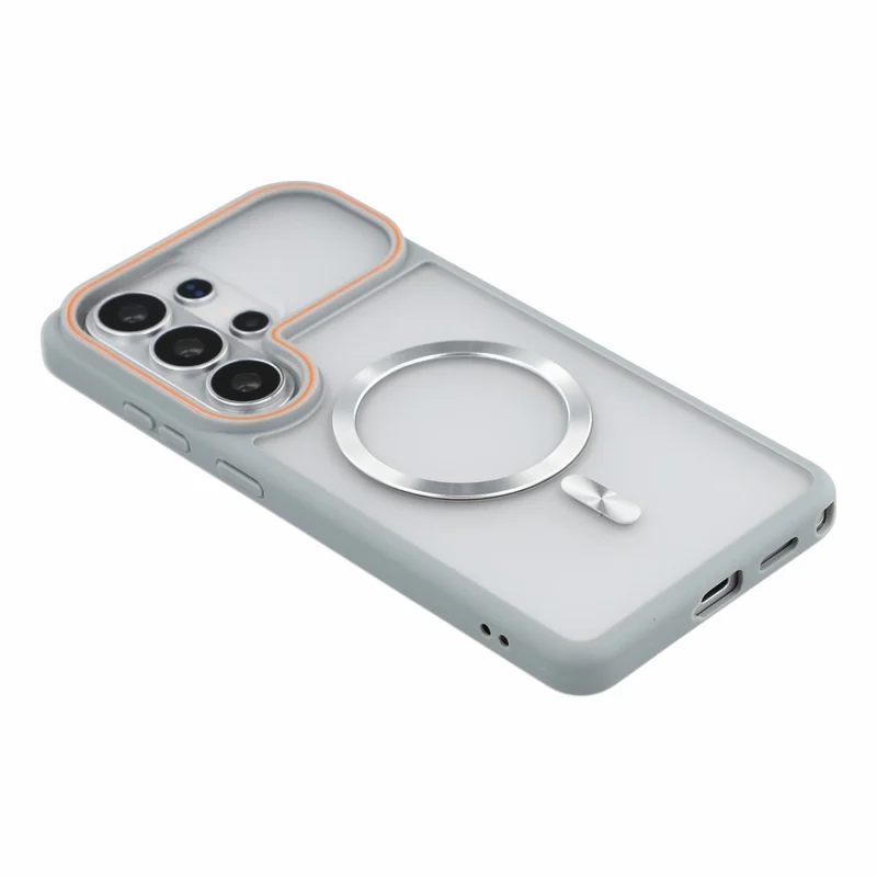 For Samsung Galaxy S24 Ultra Case Frosted PC Back Protective Phone Cover - Grey