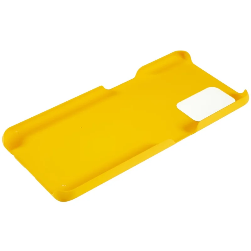 For Oppo A74 4G / F19 / F19s Rubberized Matte Anti-scratch Hard PC Case Drop-proof Phone Cover - Yellow