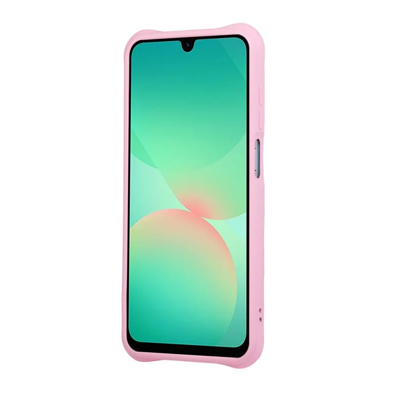 For Samsung Galaxy A37 5G Case Color Blocking Wave Pattern PC + TPU Phone Back Cover - Pink