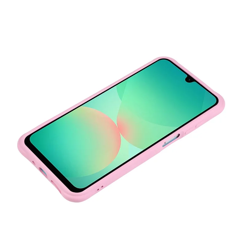 For Samsung Galaxy A37 5G Case Color Blocking Wave Pattern PC + TPU Phone Back Cover - Pink