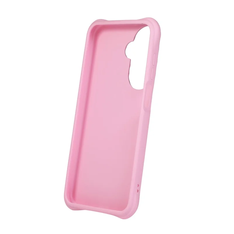For Samsung Galaxy A37 5G Case Color Blocking Wave Pattern PC + TPU Phone Back Cover - Pink