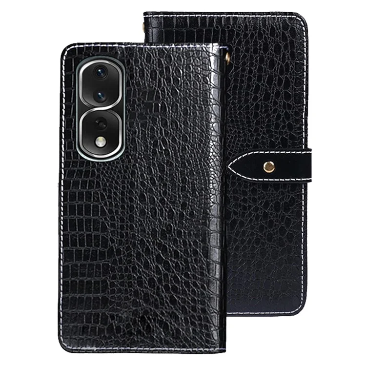 Idewei Per Honor 80 Pro 5G PU Wallet Pulfere - Nero