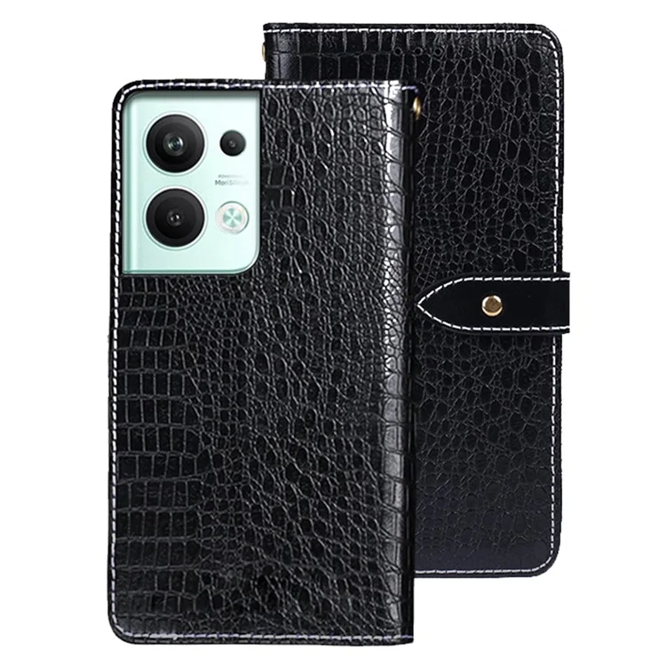 Idewei Для Oppo Reno9 Pro+ 5G PU - Черный