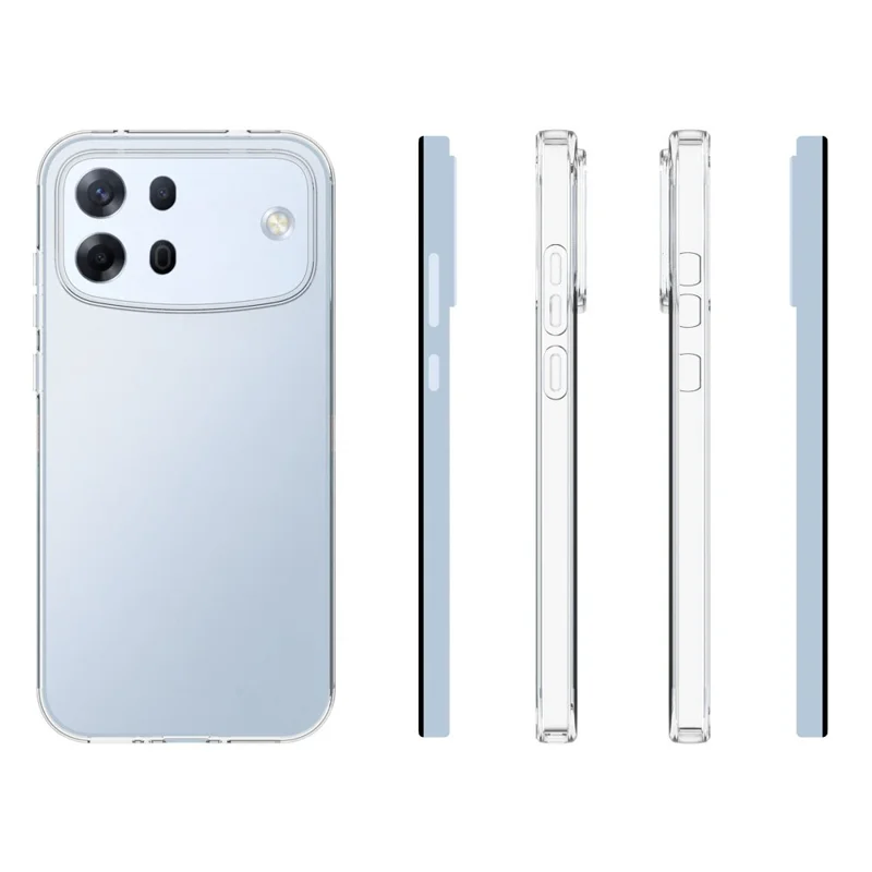 Zakup hurtowy obudowy na Oppo A7 Pro Max 5G odporny na plamy z wody, tylna pokrywa z tworzywa TPU - przezroczysta