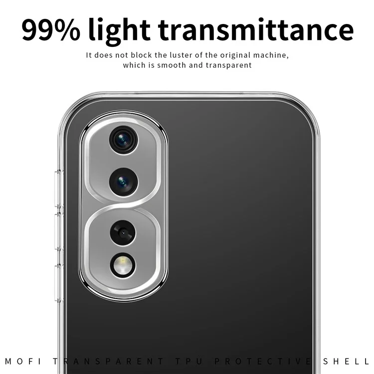 MOFI Para Honra 80 Pro 5G Capa de Telefone Celular Transparente Anti-arranhão Smartphone à Prova de Smartphone Tampa de Proteção