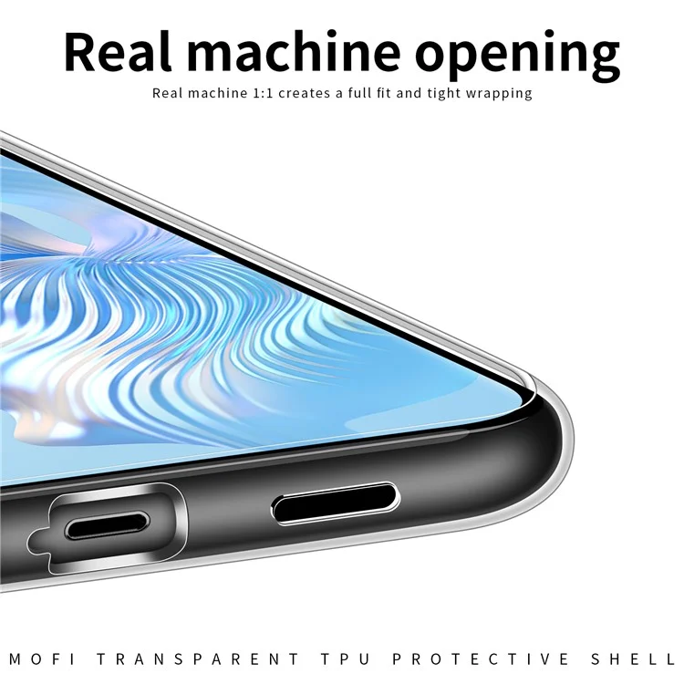 MOFI Para Honra 80 Pro 5G Capa de Telefone Celular Transparente Anti-arranhão Smartphone à Prova de Smartphone Tampa de Proteção