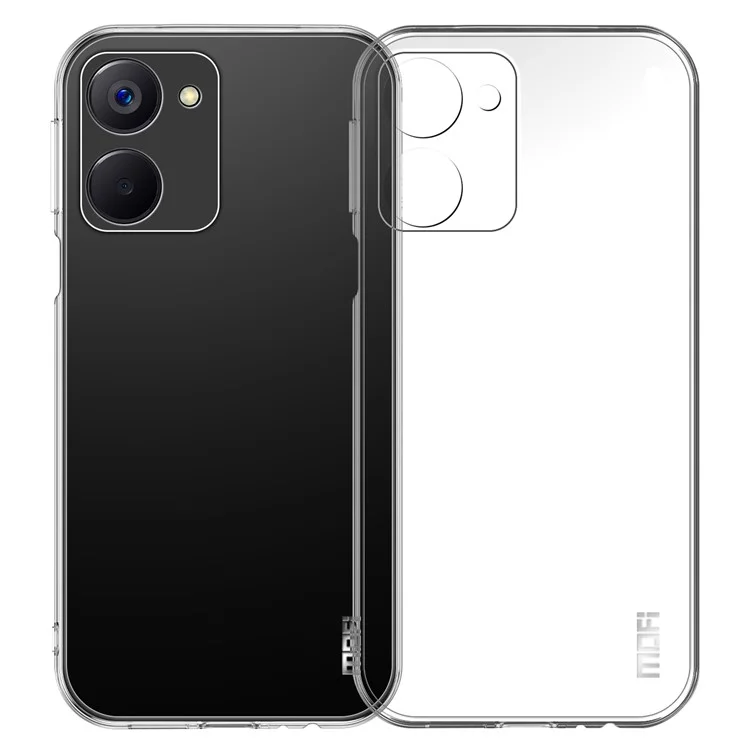 MOFI for Realme 10 4G Crystal Clear Anti-scratch Phone Cover Drop-proof Ultra Slim Flexible TPU Case