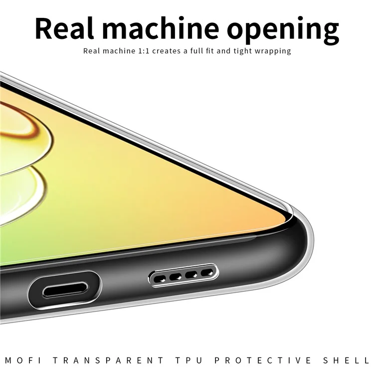 MOFI for Realme 10 4G Crystal Clear Anti-scratch Phone Cover Drop-proof Ultra Slim Flexible TPU Case