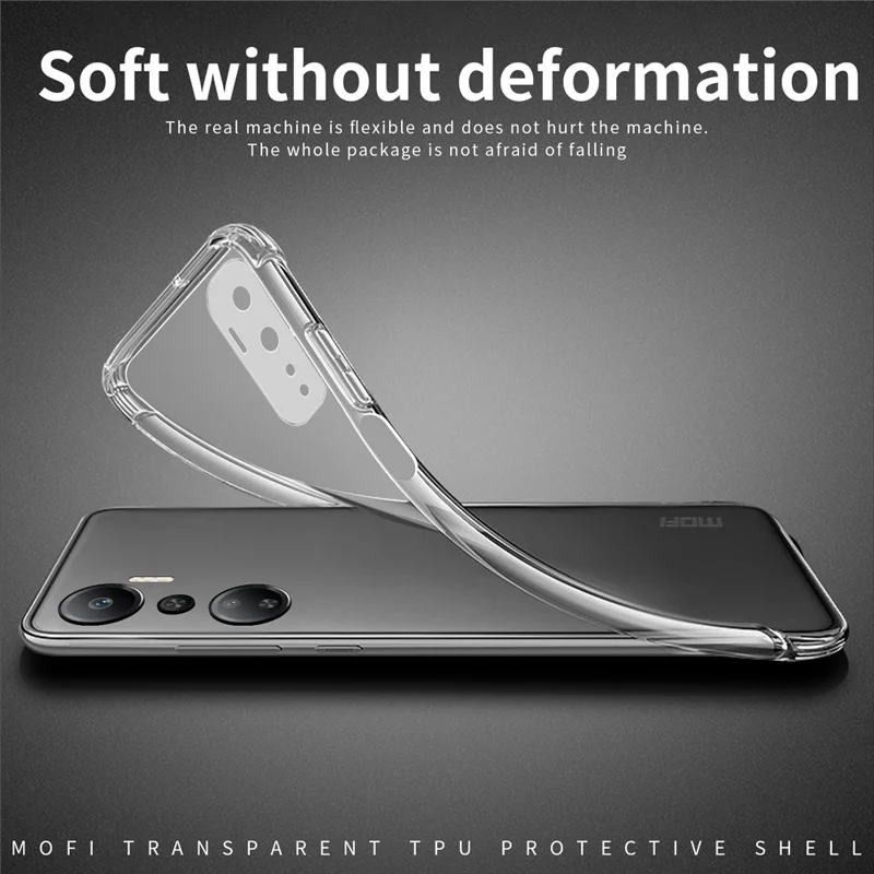 MOFI for Infinix Hot 20 4G Crystal Clear Phone Case Flexible TPU Ultra Slim Cover